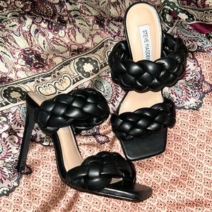 Steve Madden braided sandal heels size 7
